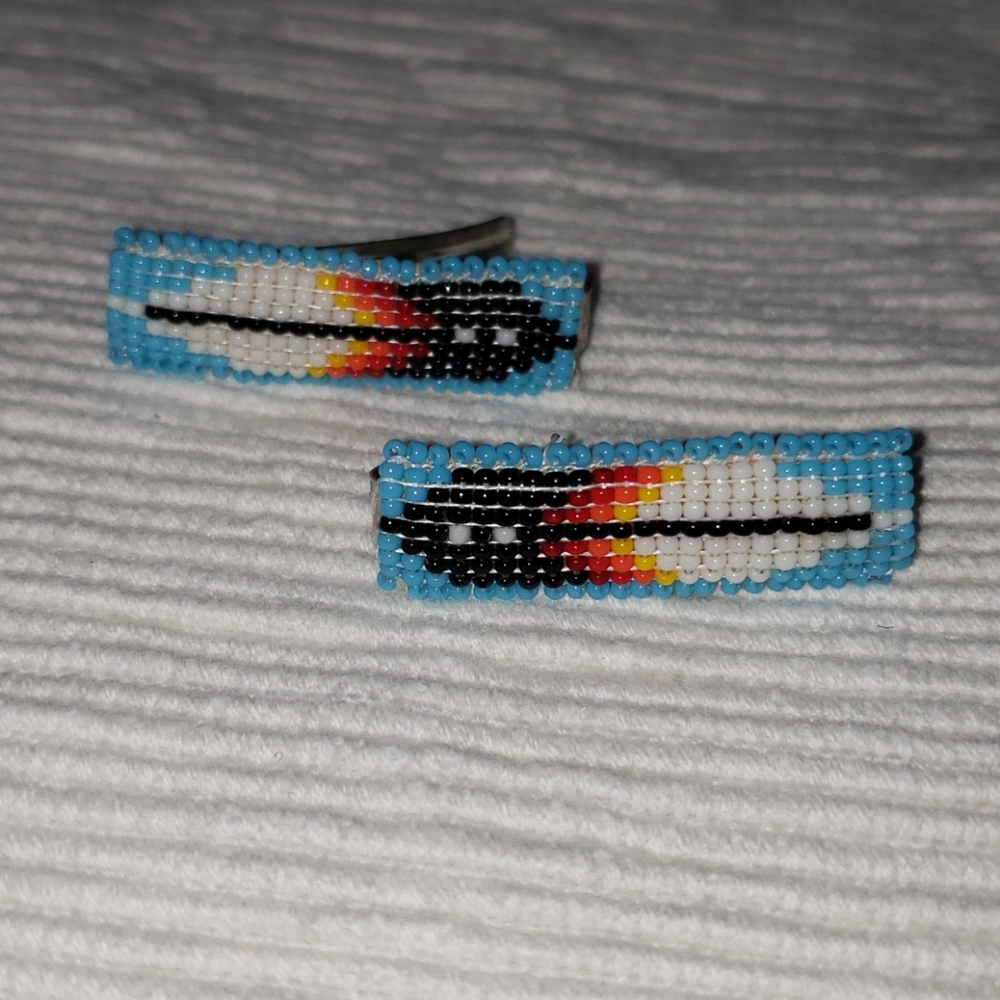 Native American Navaho Beaded Barrettes